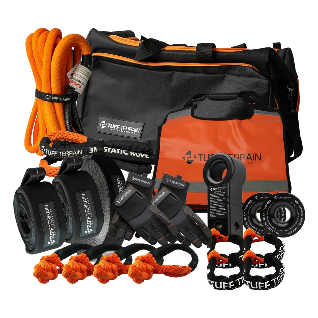 Torn Ranch Recovery Set Tuff Terrain Bush Recovery Kit Pro 16‑Piece