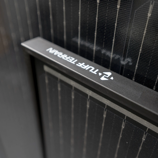 Tuff Terrain 12V 250w Monocrystaline Solar Panel Black - 1730 x 710 x 22mm