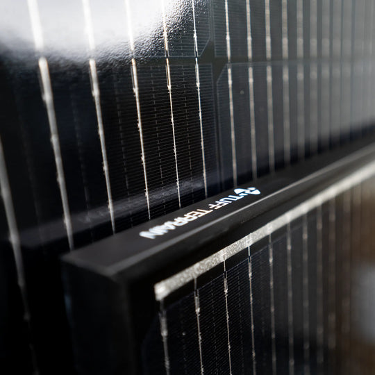 Tuff Terrain 12v 200w Monocrystalline Solar Panel Black - 1400 x 700 x 22mm