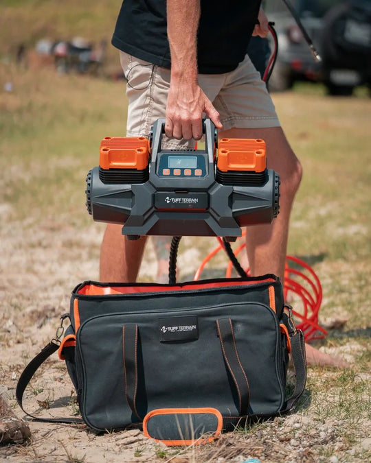 Tuff Terrain V4 High Output Air Compressor with Digital Gauge