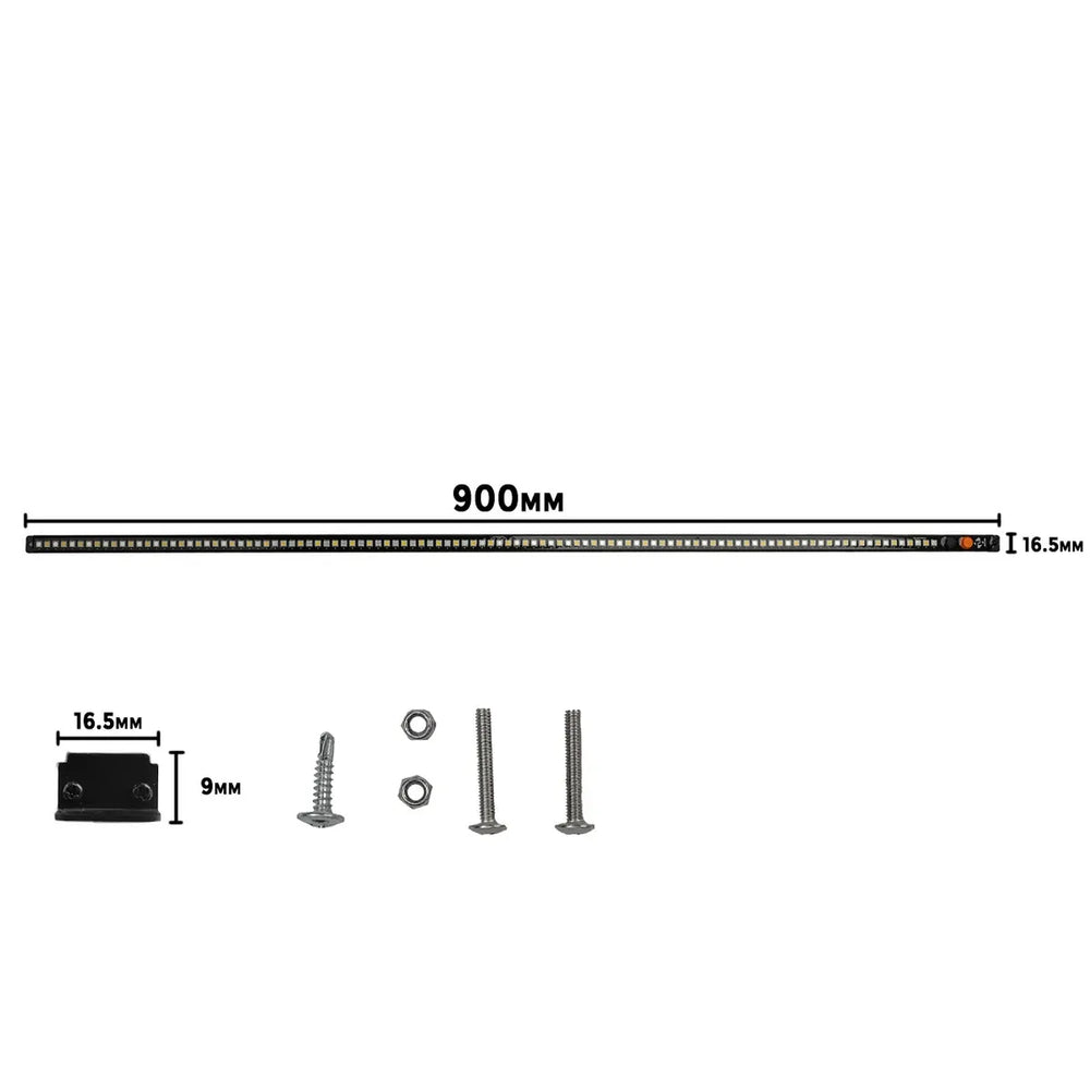 Tuff Terrain - 90cm LED Strip lights Orange/White - Dimmable