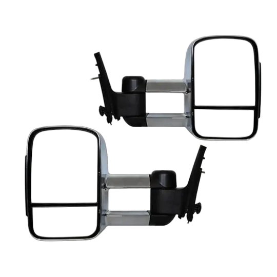 Extendable Towing Mirrors For Toyota Hilux 2015 - 2022 - Chrome