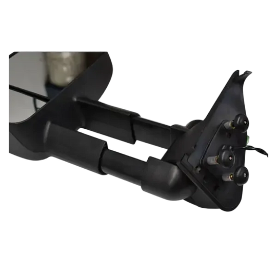 Extendable Towing Mirrors to suit Toyota Landcruiser 300 Series - Electric, Black, Power Fold, BSM & Indicator