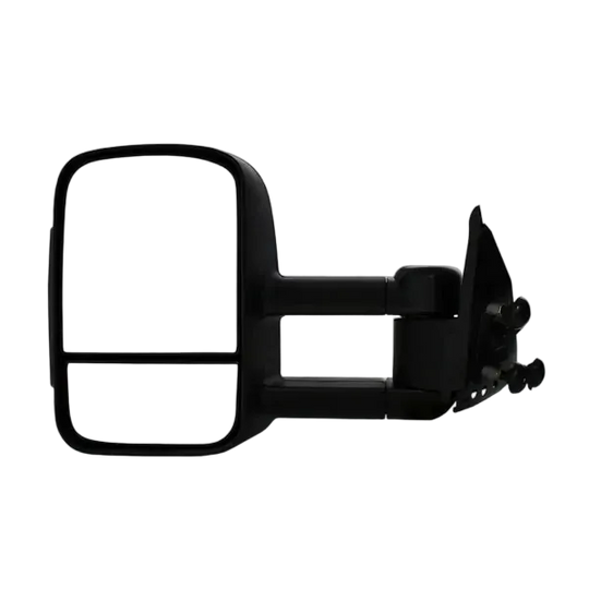 Extendable Towing Mirrors to suit Toyota Landcruiser 300 Series - Electric, Black, Power Fold, BSM & Indicator