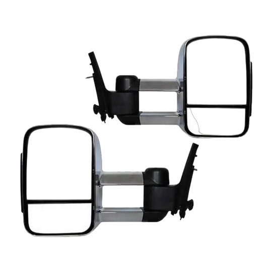 Extendable Towing Mirrors For Holden Rodeo 2002 - 2007 / DMAX 203-2011 - Chrome