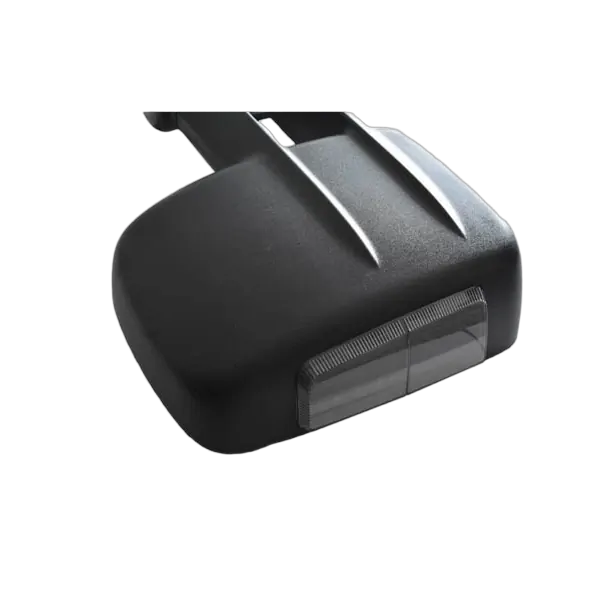 Extendable Towing Mirrors For Toyota Landcruiser 75, 76, 78 &amp; 79 Series - Black/Electric