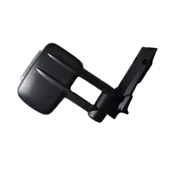 Extendable Towing Mirrors For Toyota Landcruiser 75, 76, 78 &amp; 79 Series - Black/Electric