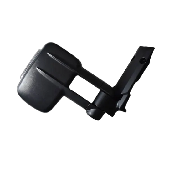 Extendable Towing Mirrors For Toyota Landcruiser 75, 76, 78 &amp; 79 Series - Black/Electric