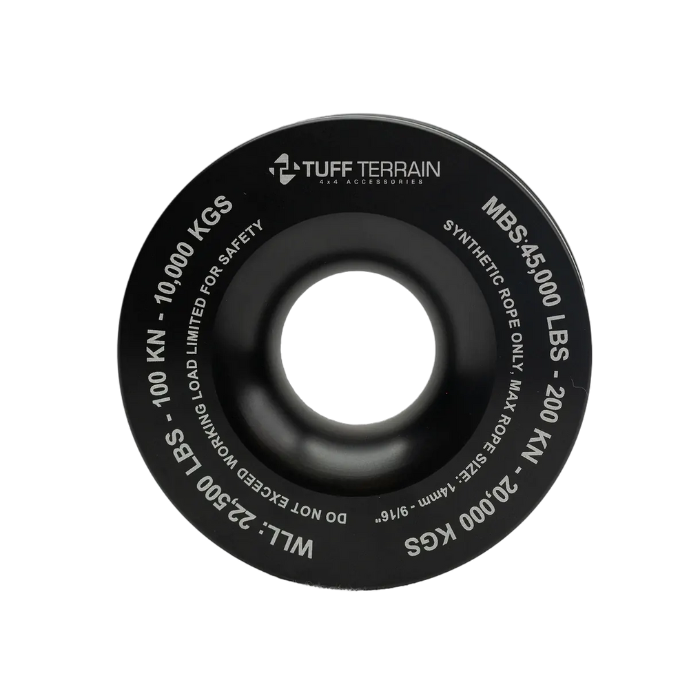 Tuff Terrain Winch Ring & 15T Soft Shackle With Sheath