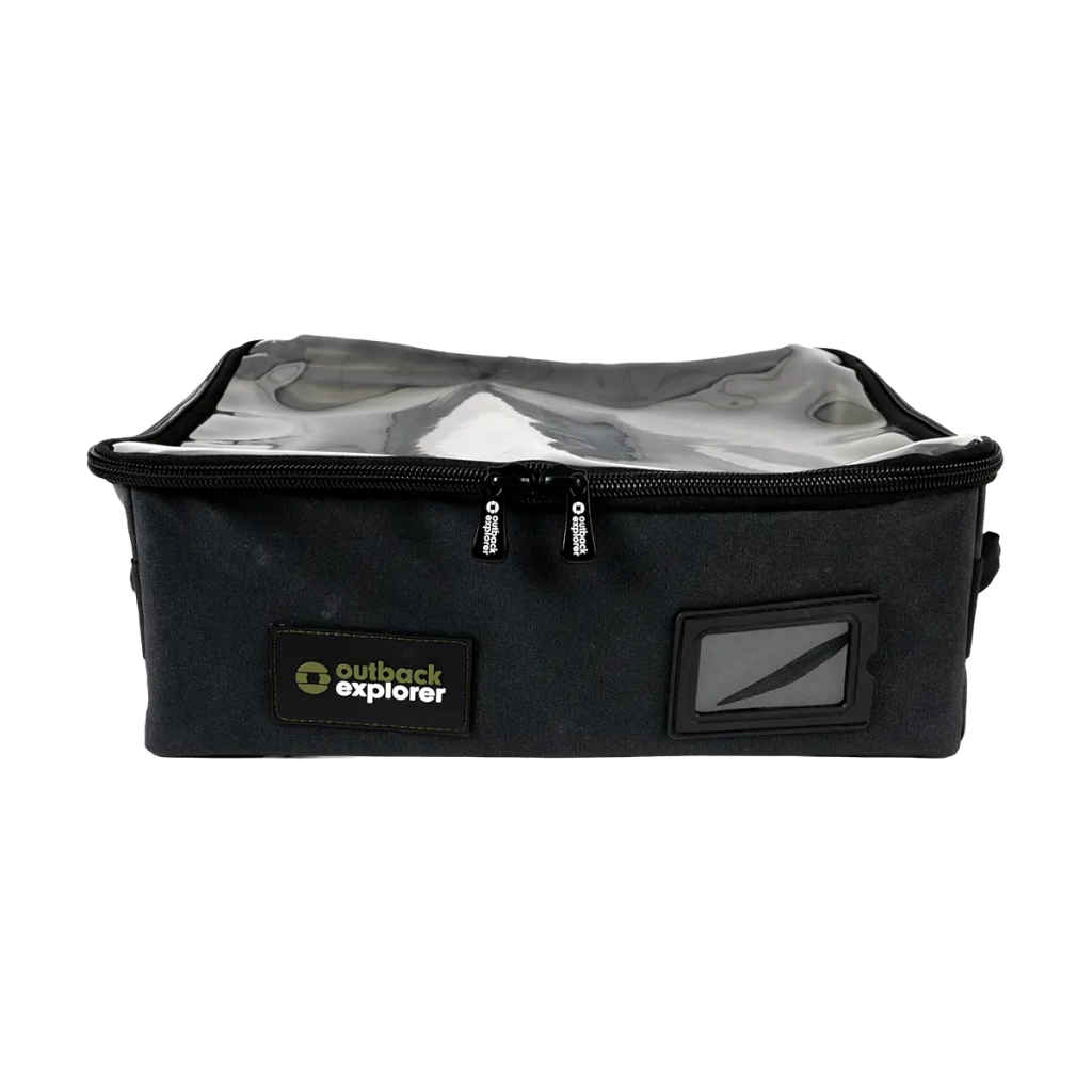 Clear Top Canvas Storage Bag - Large