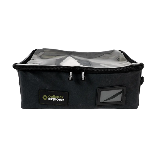 Clear Top Canvas Storage Bag - Large
