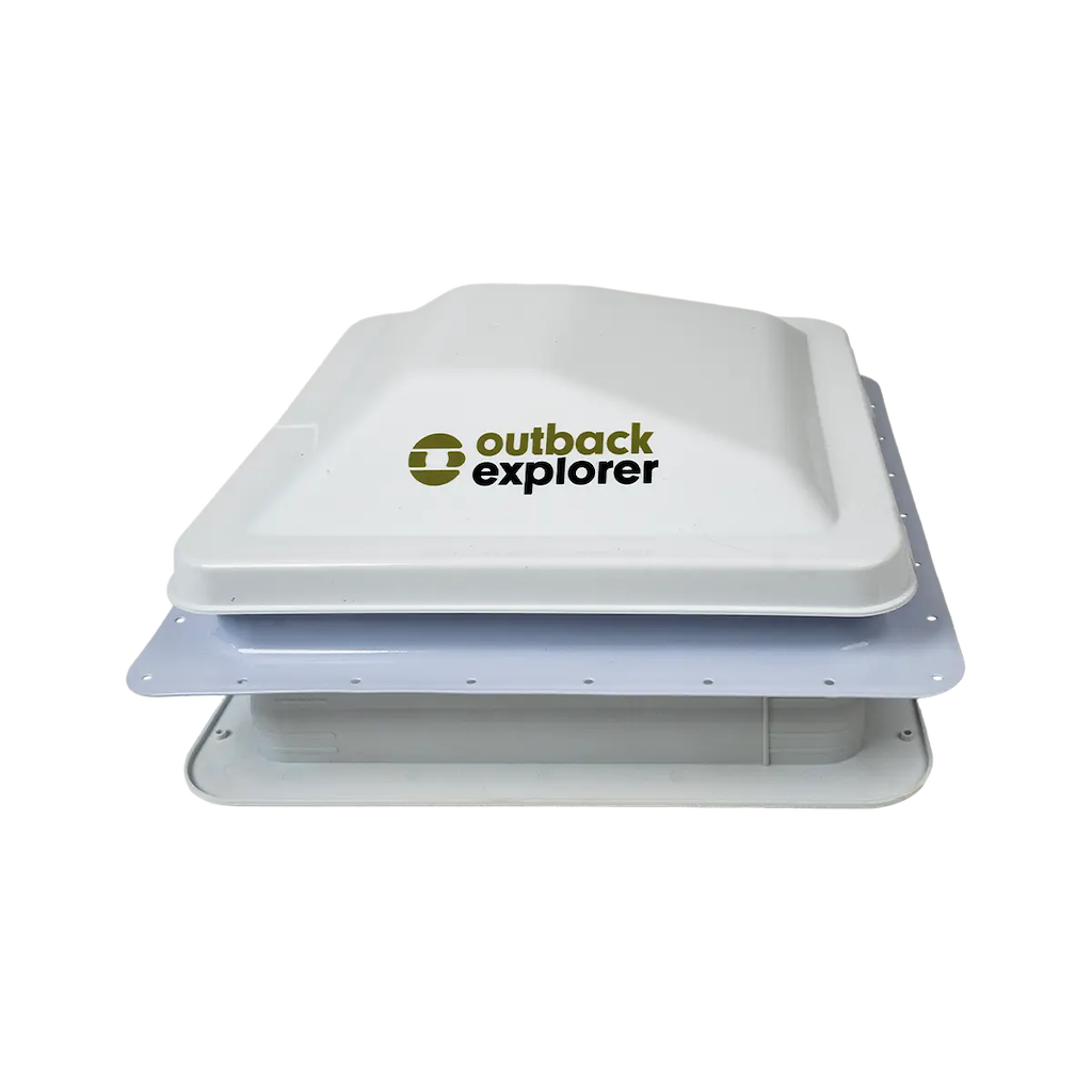 Caravan Roof Vent with 12V Fan - 14" x 14"