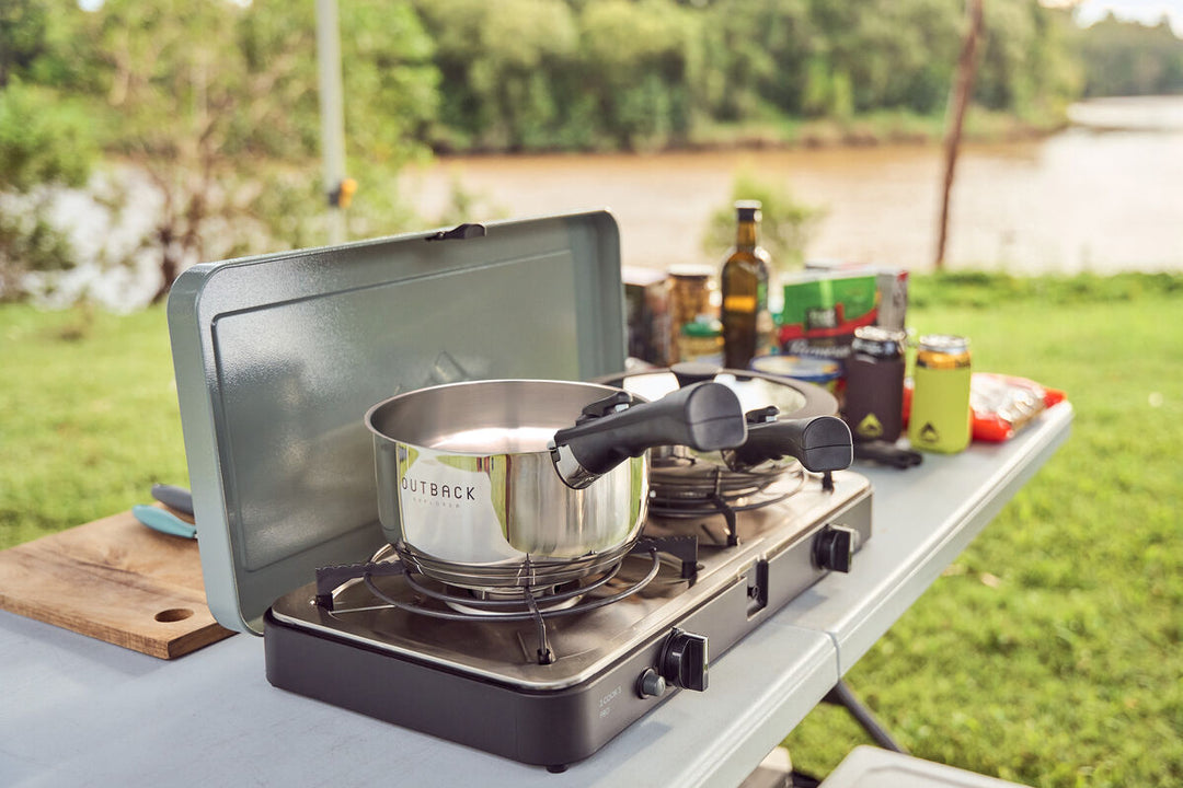 Smart Storage Stainless Steel Pot Set with Silicone Lids
