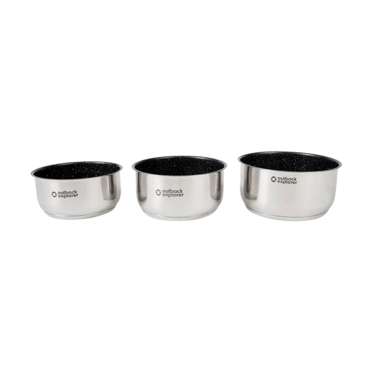 Smart Storage Non-Stick Pot Set with Storage Lids