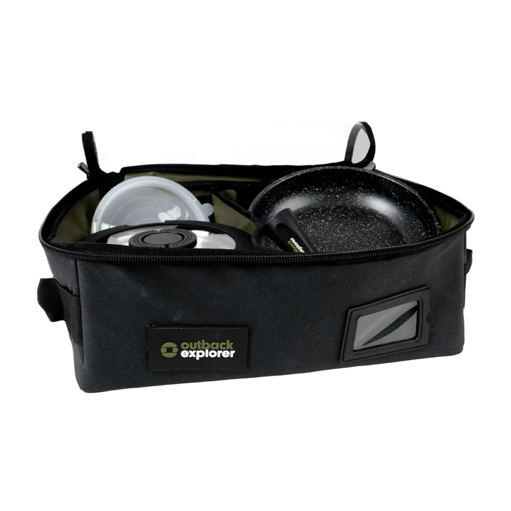 Clear Top Canvas Storage Bag - Large