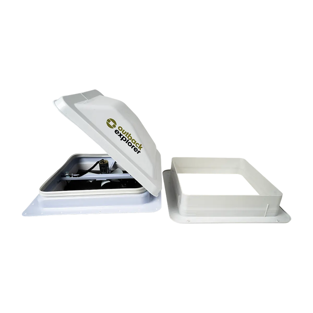 Caravan Roof Vent with 12V Fan - 14" x 14"