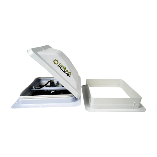 Caravan Roof Vent with 12V Fan - 14" x 14"