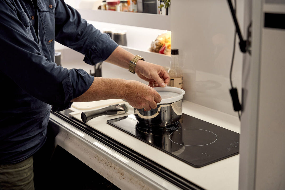 Smart Storage Stainless Steel Pot Set with Silicone Lids