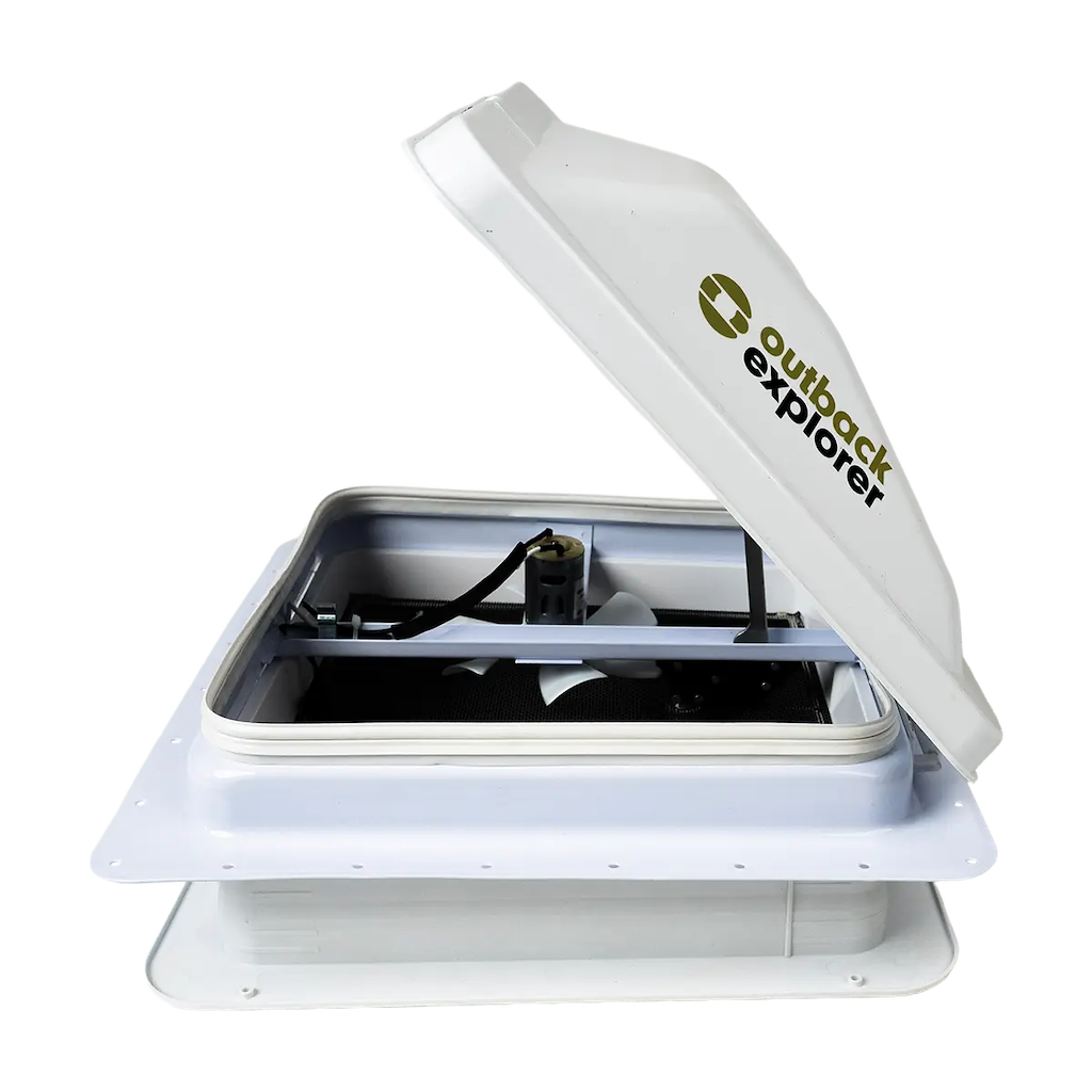 Caravan Roof Vent with 12V Fan - 14" x 14"