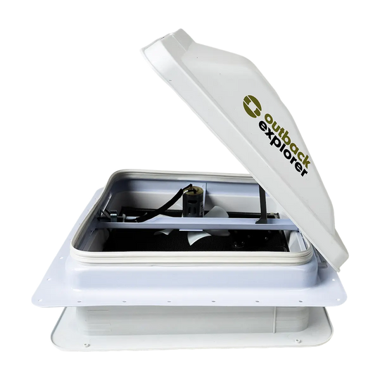 Caravan Roof Vent with 12V Fan - 14" x 14"