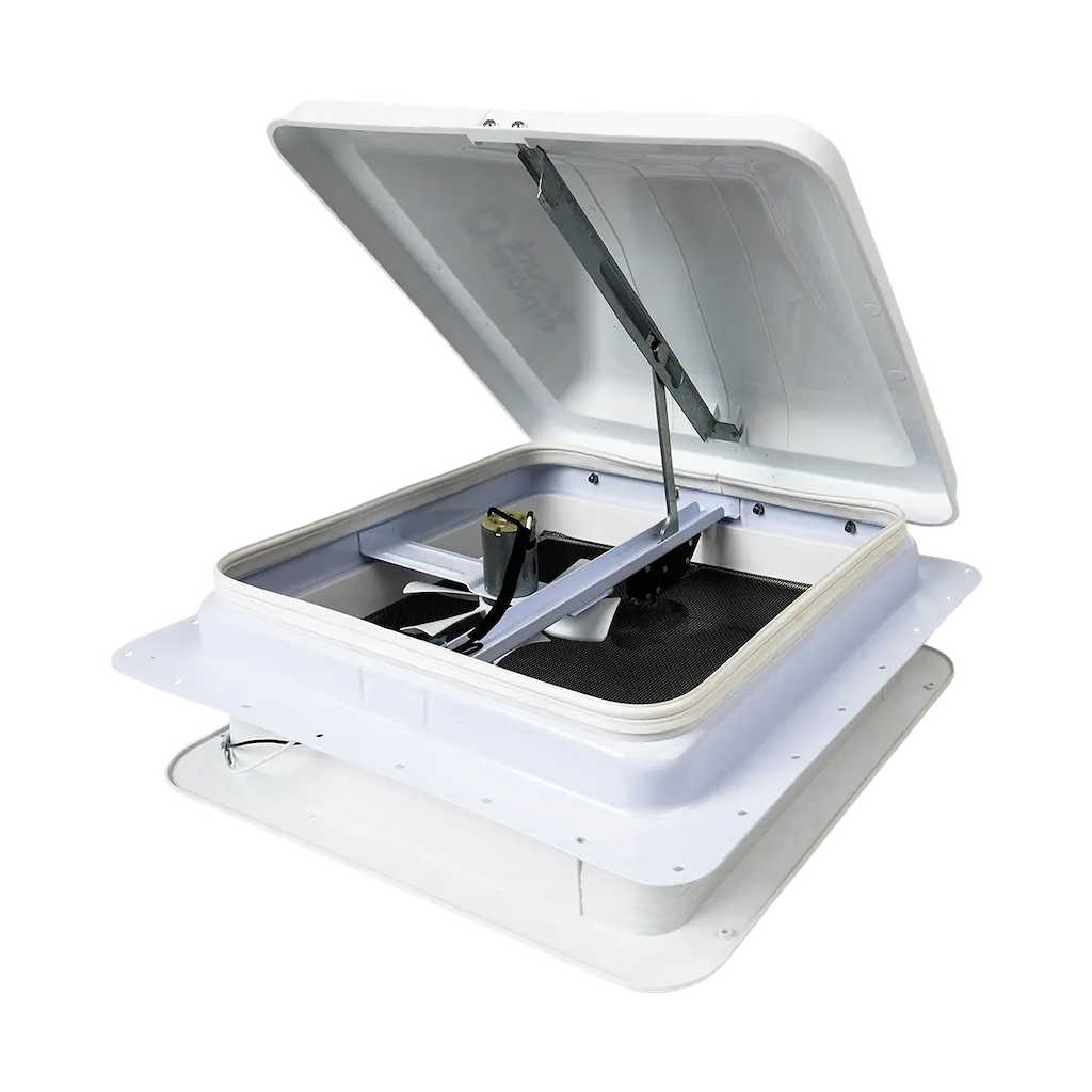 Caravan Roof Vent with 12V Fan - 14" x 14"