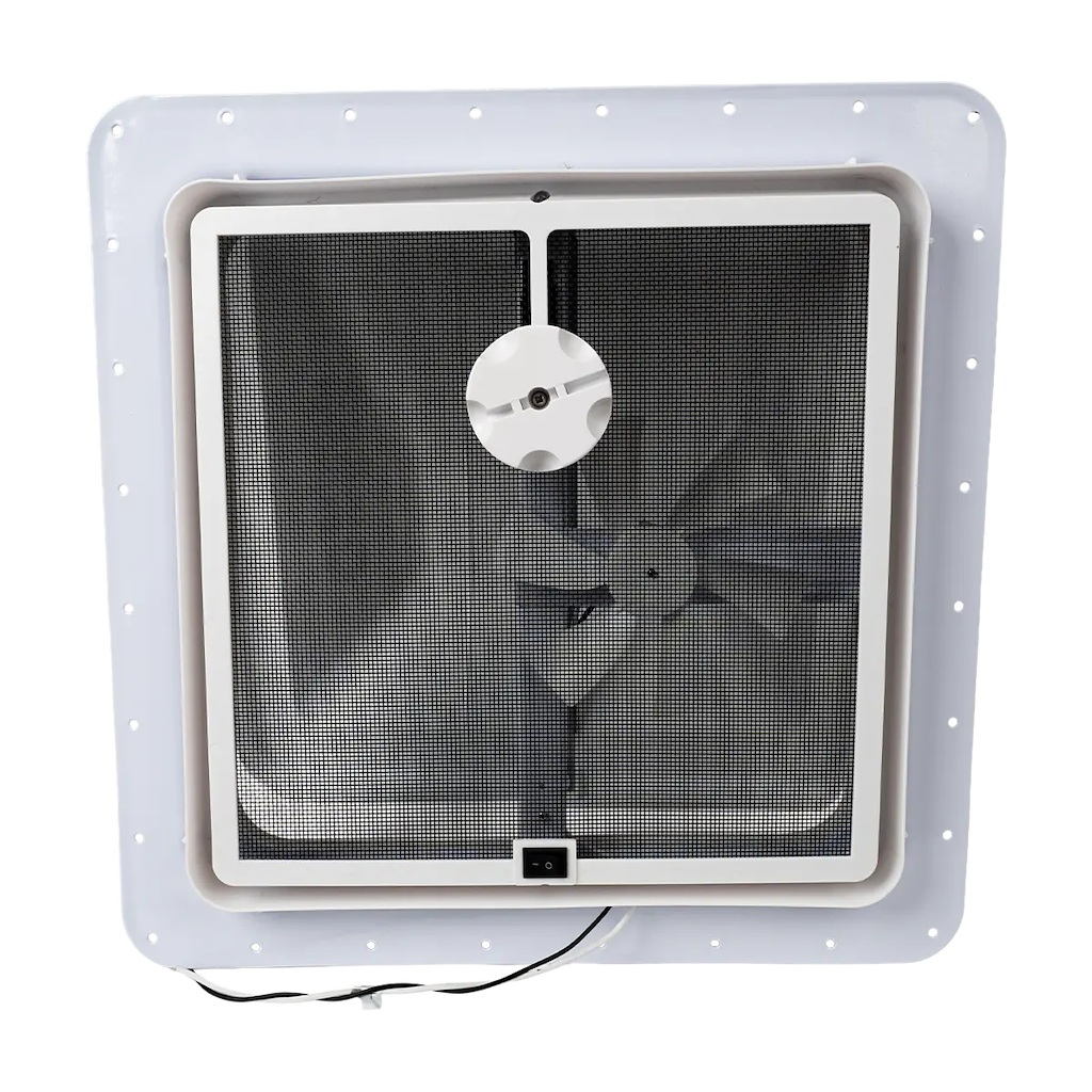 Caravan Roof Vent with 12V Fan - 14" x 14"