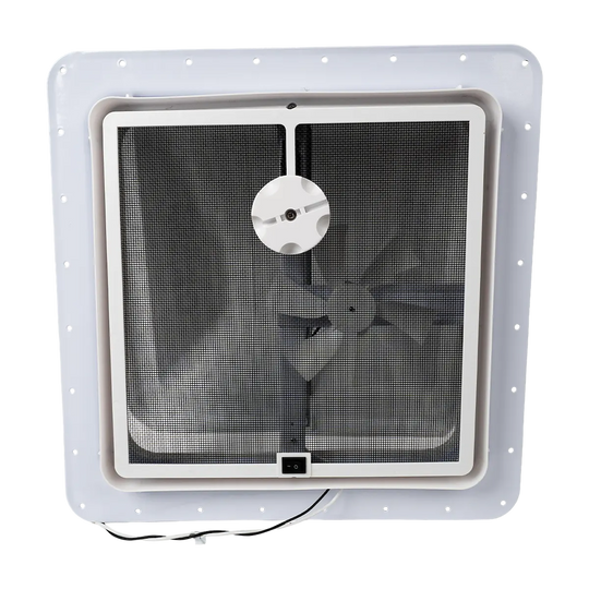 Caravan Roof Vent with 12V Fan - 14" x 14"