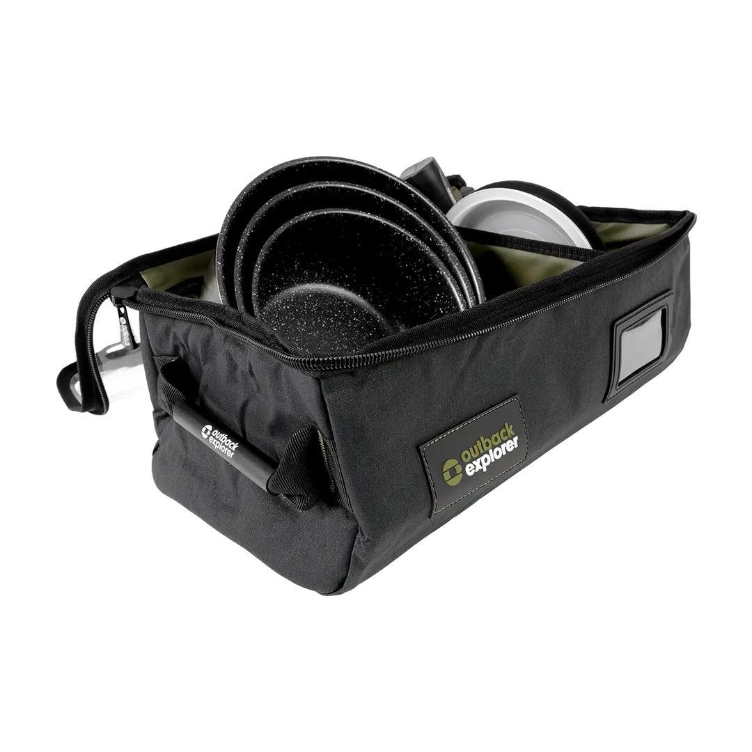 Clear Top Canvas Storage Bag - Small