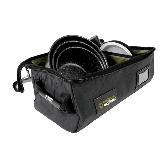 Clear Top Canvas Storage Bag - Small