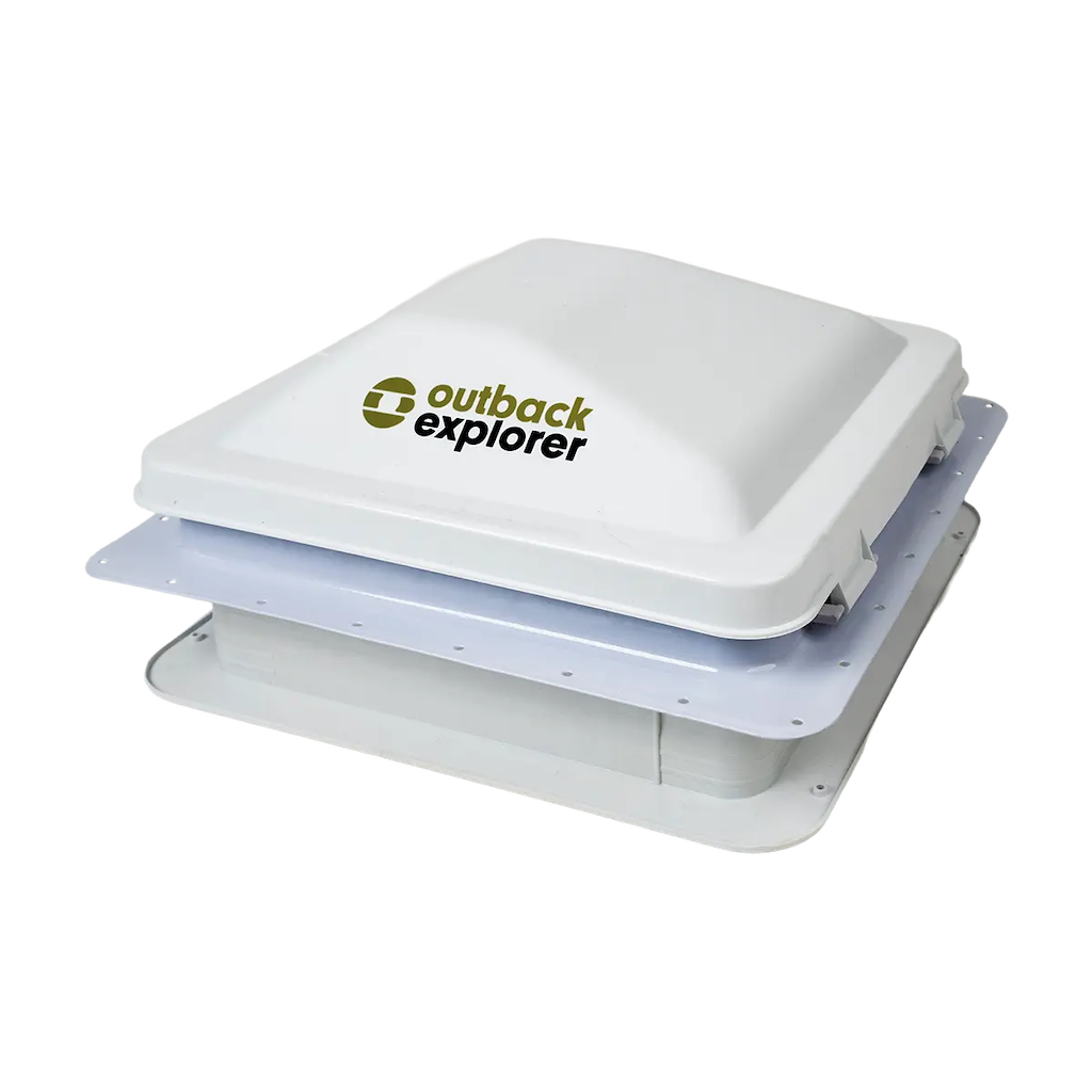 Caravan Roof Vent with 12V Fan - 14" x 14"