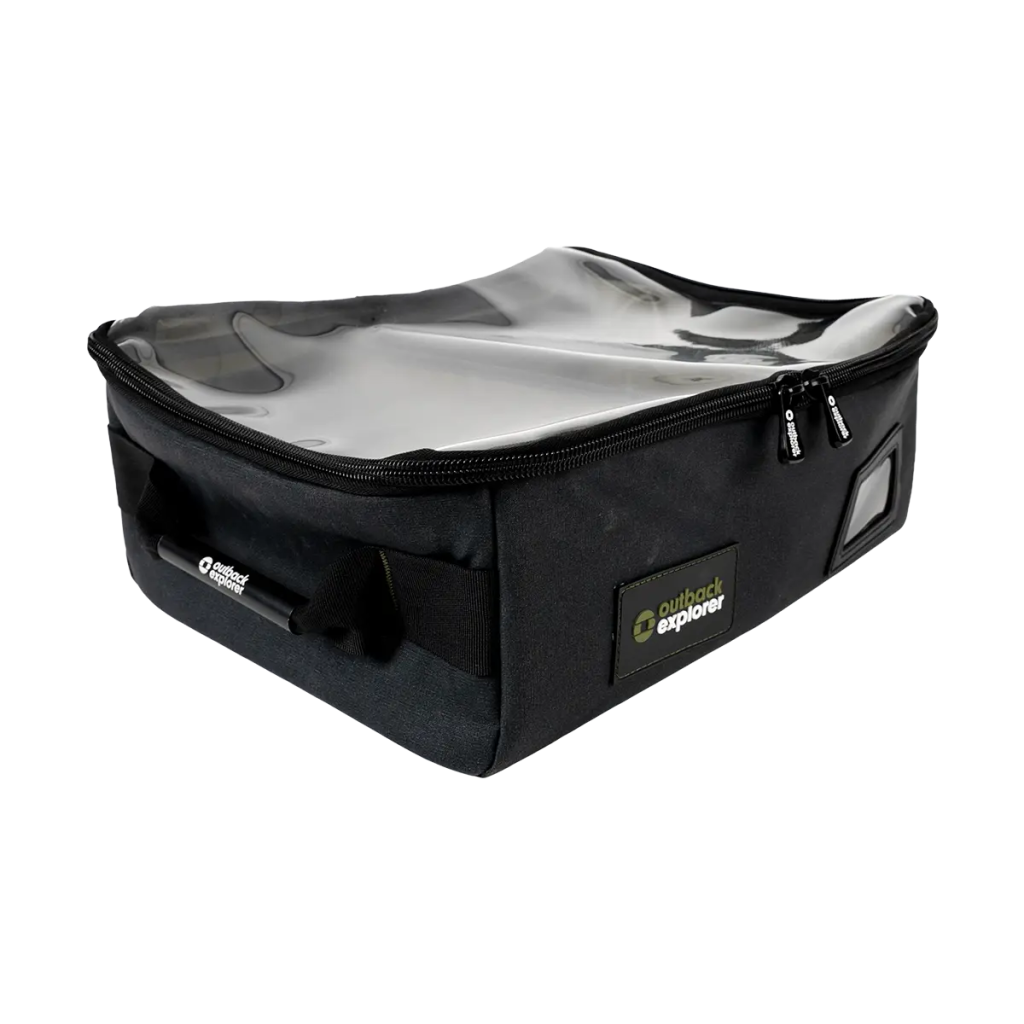 Clear Top Canvas Storage Bag - Large