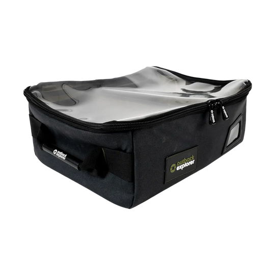 Clear Top Canvas Storage Bag - Large