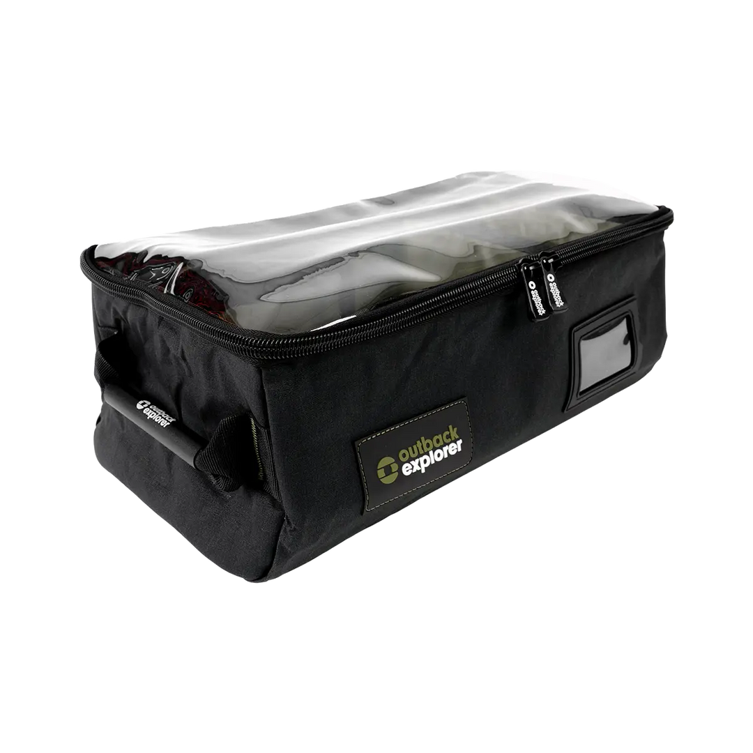 Clear Top Canvas Storage Bag - Small