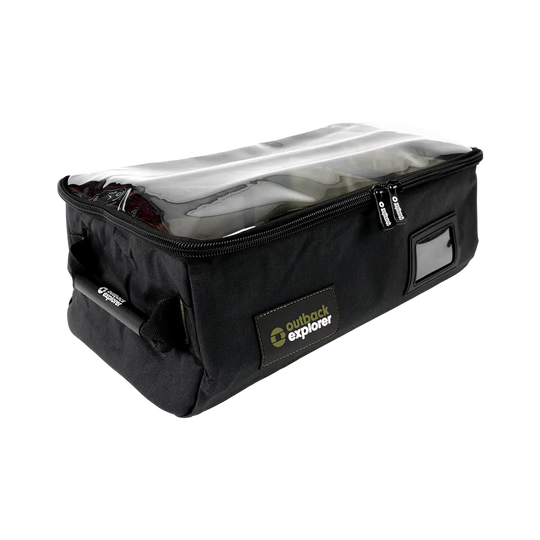 Clear Top Canvas Storage Bag - Small