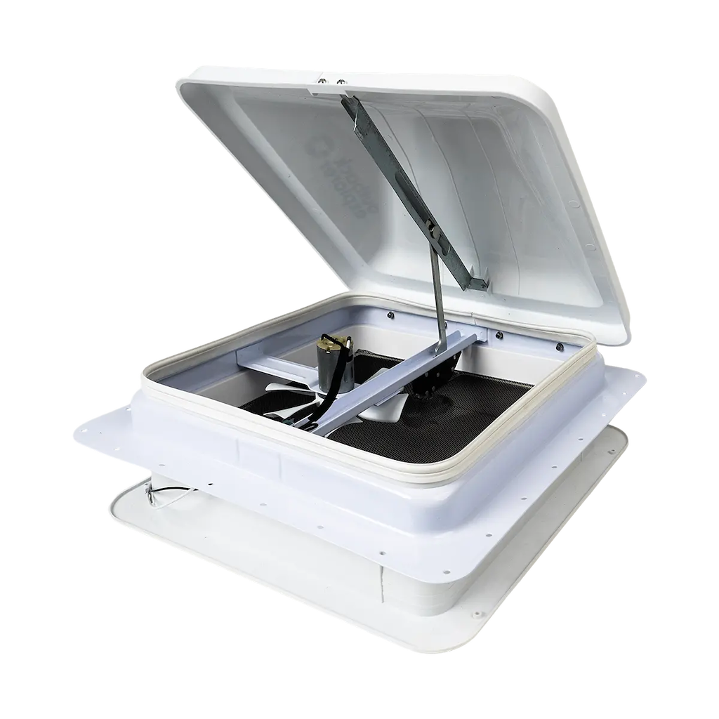Caravan Roof Vent with 12V Fan - 14" x 14"