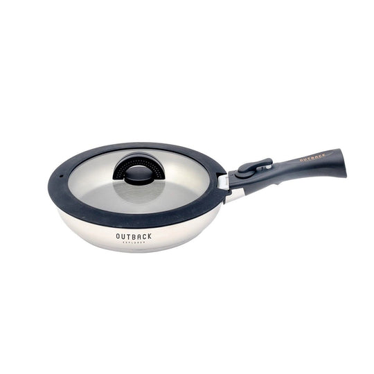 Smart Storage Stainless Steel Fry Pan 28cm with Lid