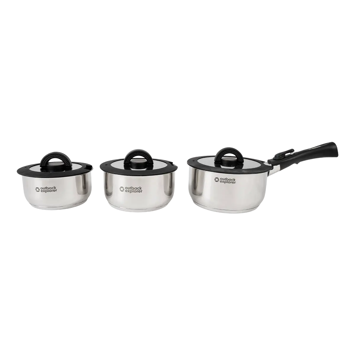 Smart Storage Non-Stick Pot Set with Storage Lids