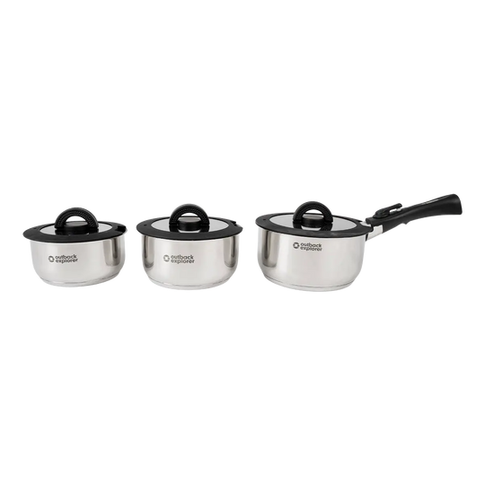 Smart Storage Non-Stick Pot Set with Storage Lids
